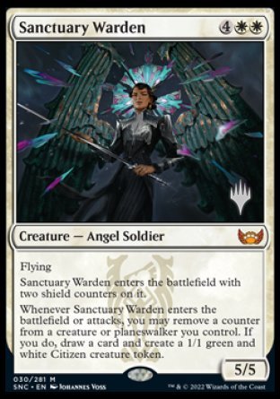 Sanctuary Warden (Promo Pack) [Streets of New Capenna Promos] | Game Grid - Logan