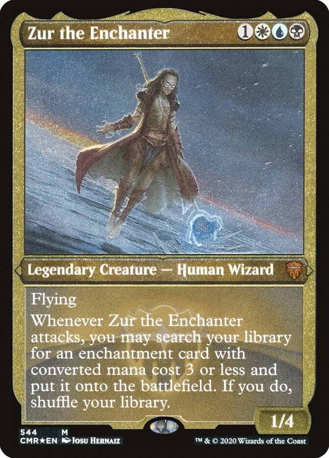 Zur the Enchanter (Etched) [Commander Legends] | Game Grid - Logan