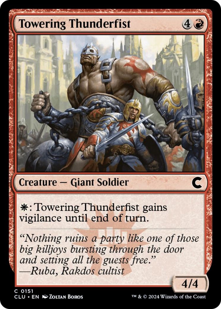 Towering Thunderfist [Ravnica: Clue Edition] | Game Grid - Logan