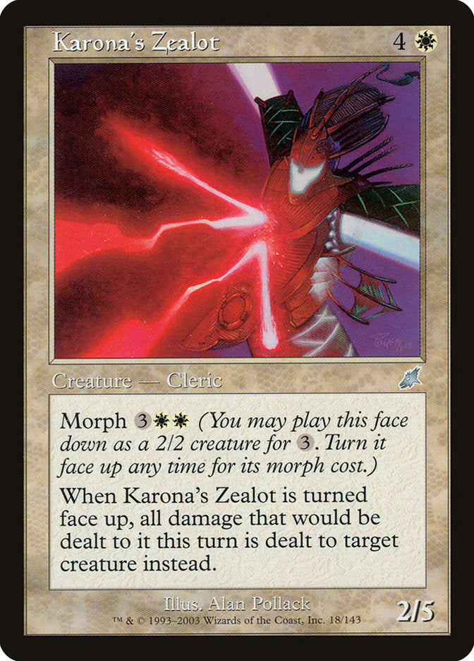 Karona's Zealot [Scourge] | Game Grid - Logan