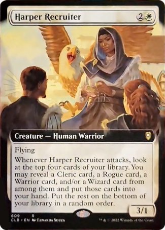 Harper Recruiter (Extended Art) [Commander Legends: Battle for Baldur's Gate] | Game Grid - Logan