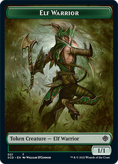 Elf Warrior // Cat Beast Double-Sided Token [Starter Commander Decks] | Game Grid - Logan