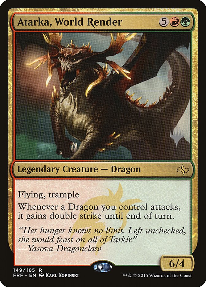 Atarka, World Render (Promo Pack) [Fate Reforged Promos] | Game Grid - Logan