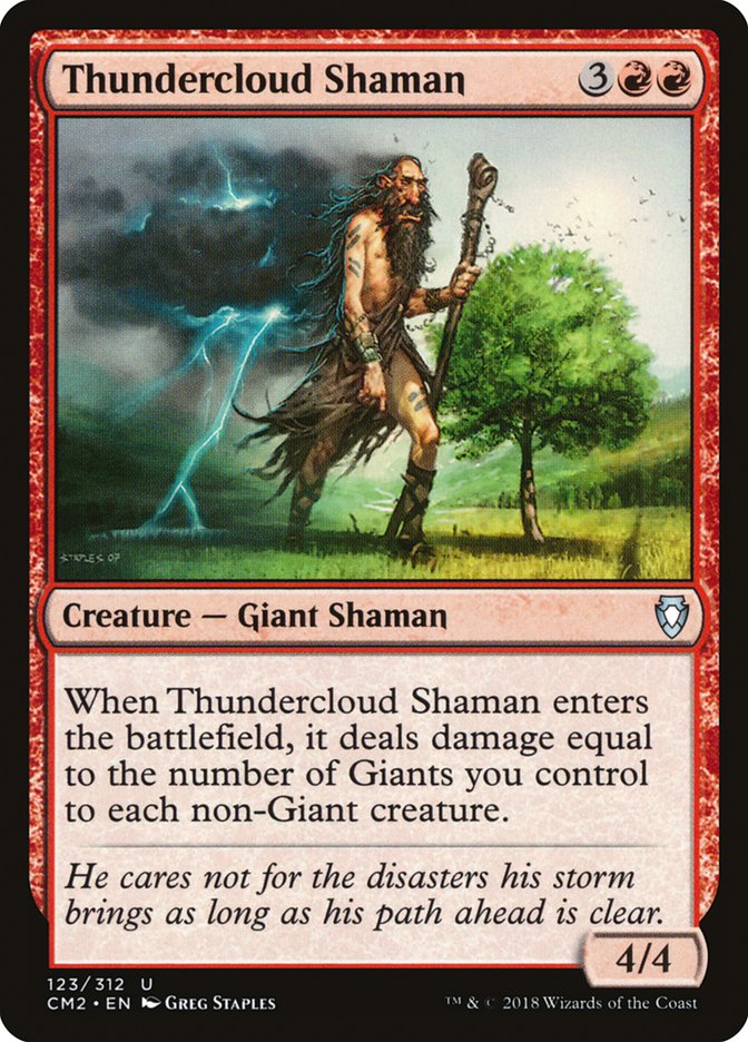 Thundercloud Shaman [Commander Anthology Volume II] | Game Grid - Logan