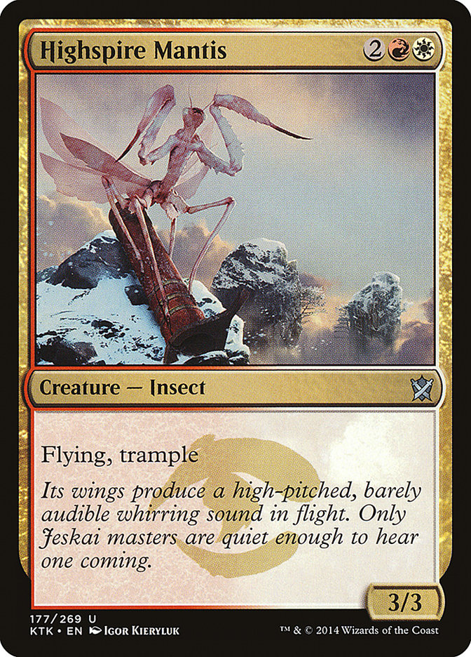Highspire Mantis [Khans of Tarkir] | Game Grid - Logan