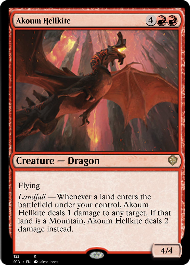 Akoum Hellkite [Starter Commander Decks] | Game Grid - Logan