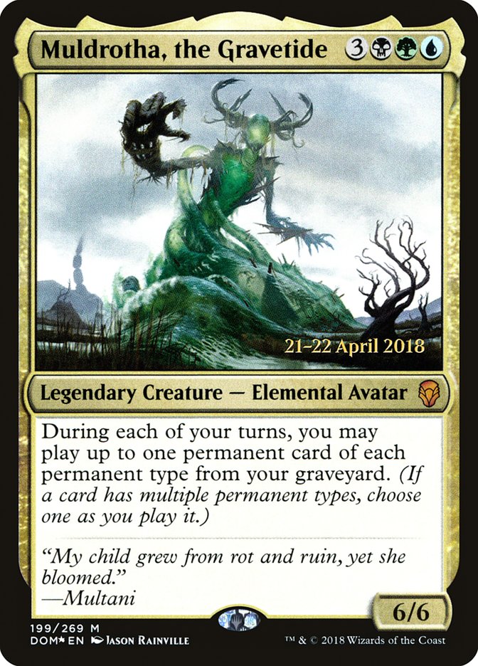 Muldrotha, the Gravetide [Dominaria Prerelease Promos] | Game Grid - Logan