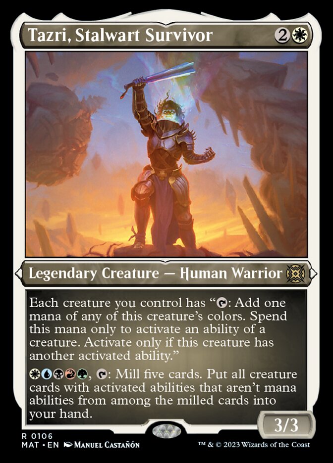 Tazri, Stalwart Survivor (Foil Etched) [March of the Machine: The Aftermath] | Game Grid - Logan