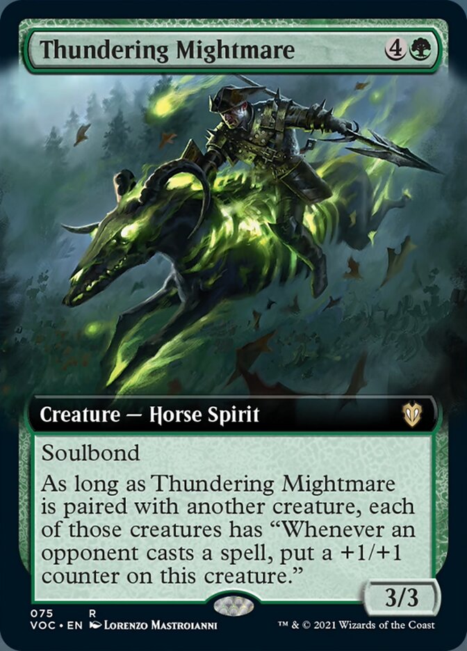 Thundering Mightmare (Extended Art) [Innistrad: Crimson Vow Commander] | Game Grid - Logan