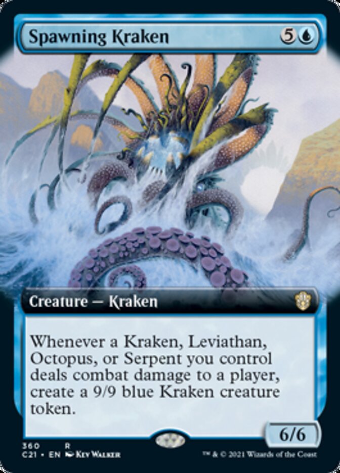 Spawning Kraken (Extended Art) [Commander 2021] | Game Grid - Logan