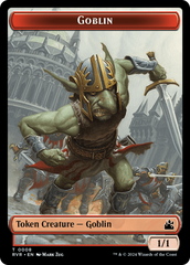 Goblin (0008) // Voja Double-Sided Token [Ravnica Remastered Tokens] | Game Grid - Logan