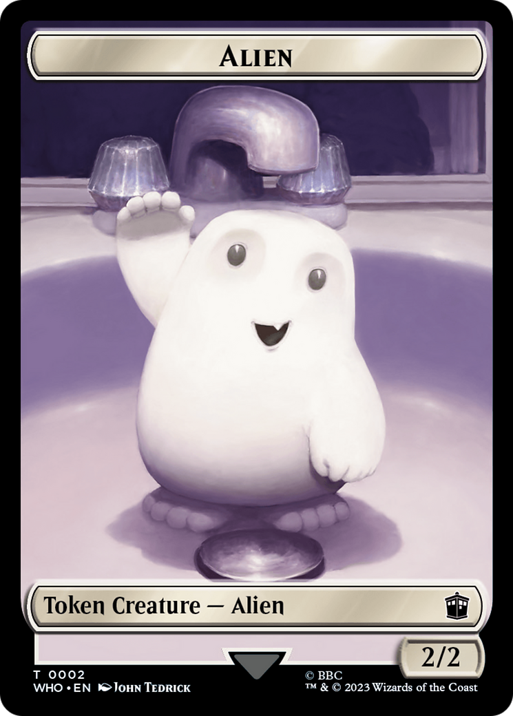 Alien // Osgood, Operation Double Double-Sided Token [Doctor Who Tokens] | Game Grid - Logan