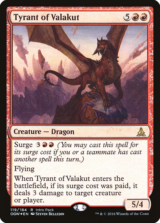Tyrant of Valakut (Intro Pack) [Oath of the Gatewatch Promos] | Game Grid - Logan