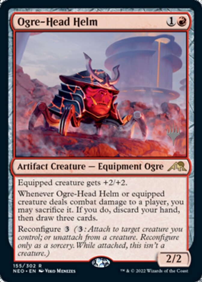 Ogre-Head Helm (Promo Pack) [Kamigawa: Neon Dynasty Promos] | Game Grid - Logan