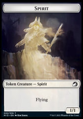 Wolf // Spirit Double-Sided Token [Innistrad: Midnight Hunt Tokens] | Game Grid - Logan