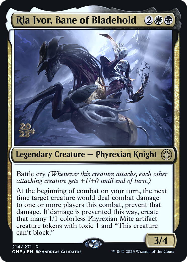 Ria Ivor, Bane of Bladehold [Phyrexia: All Will Be One Prerelease Promos] | Game Grid - Logan