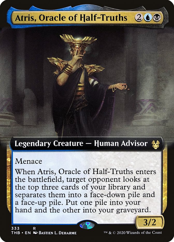 Atris, Oracle of Half-Truths (Extended Art) [Theros Beyond Death] | Game Grid - Logan