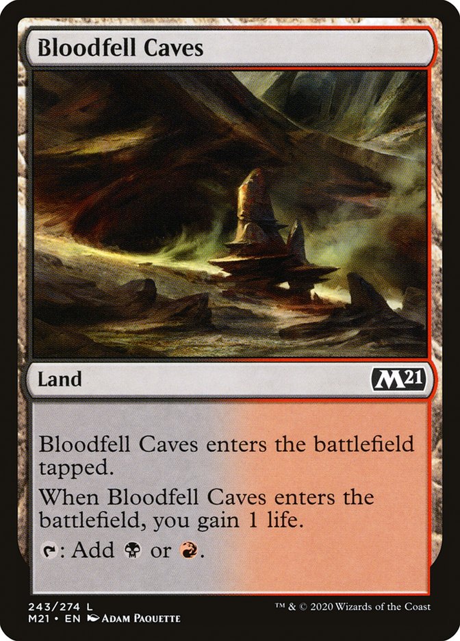 Bloodfell Caves [Core Set 2021] | Game Grid - Logan