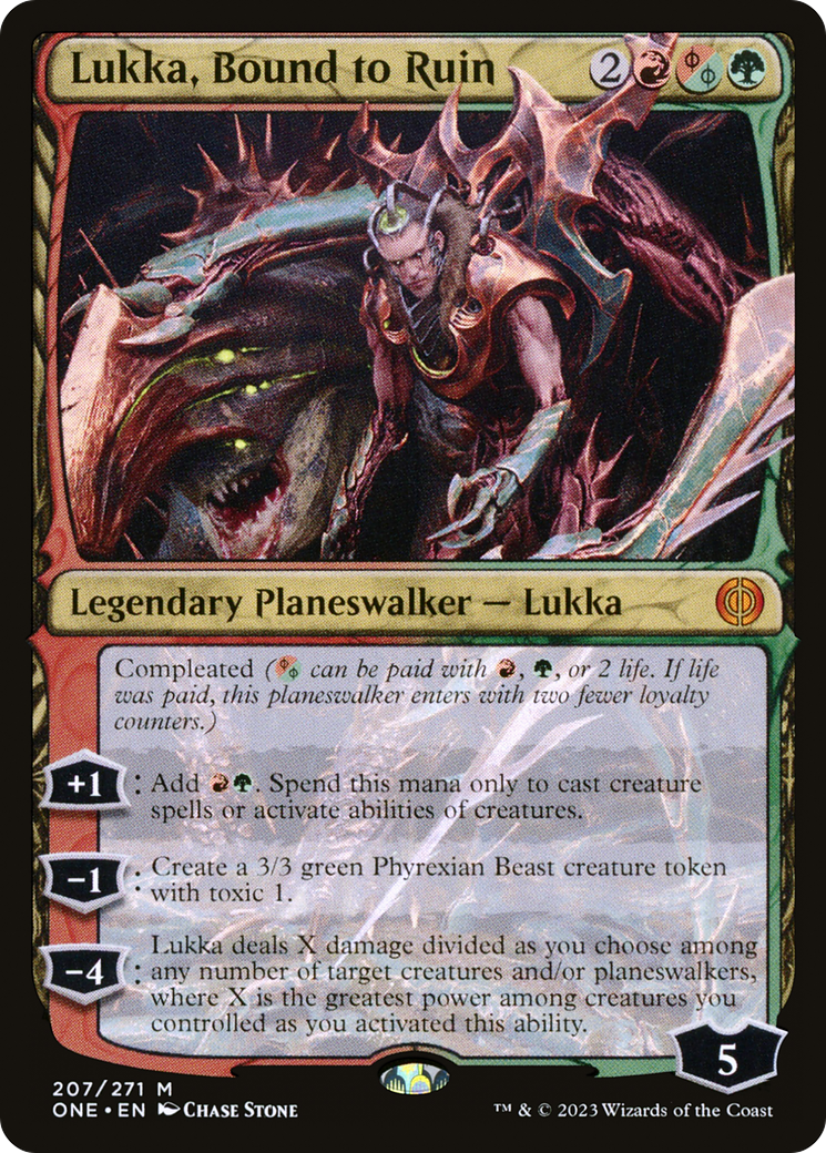 Lukka, Bound to Ruin [Phyrexia: All Will Be One] | Game Grid - Logan