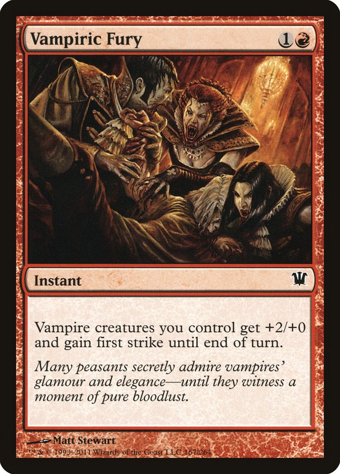 Vampiric Fury [Innistrad] | Game Grid - Logan