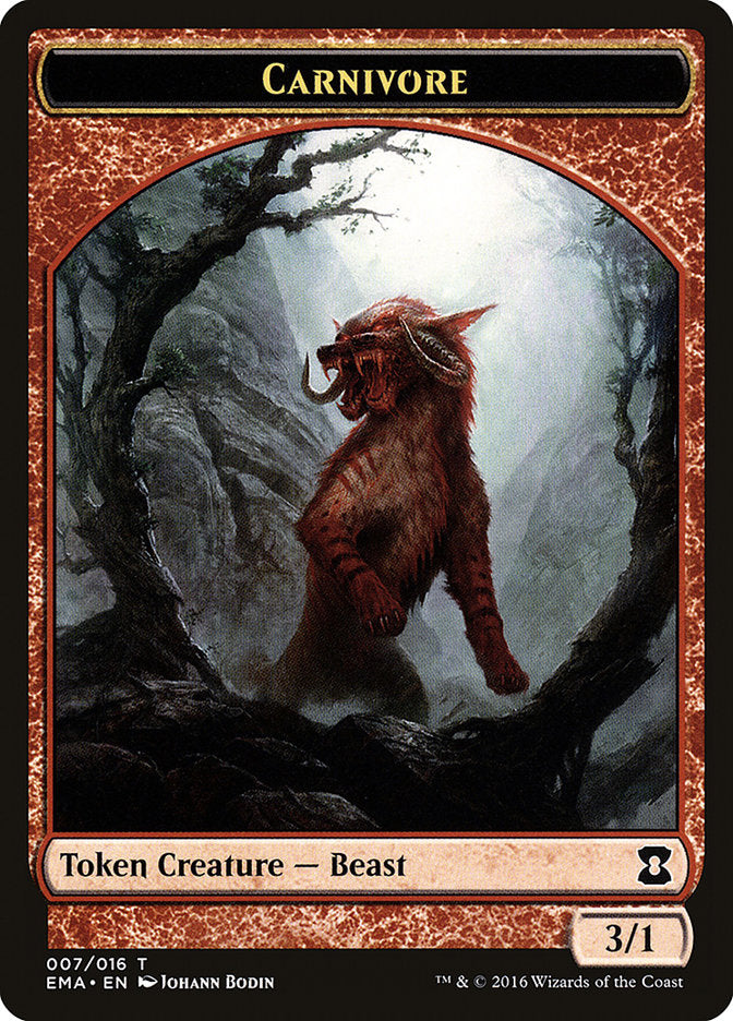 Carnivore Token [Eternal Masters Tokens] | Game Grid - Logan