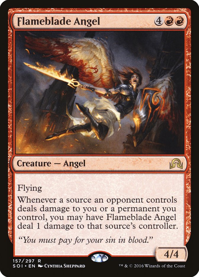 Flameblade Angel [Shadows over Innistrad] | Game Grid - Logan