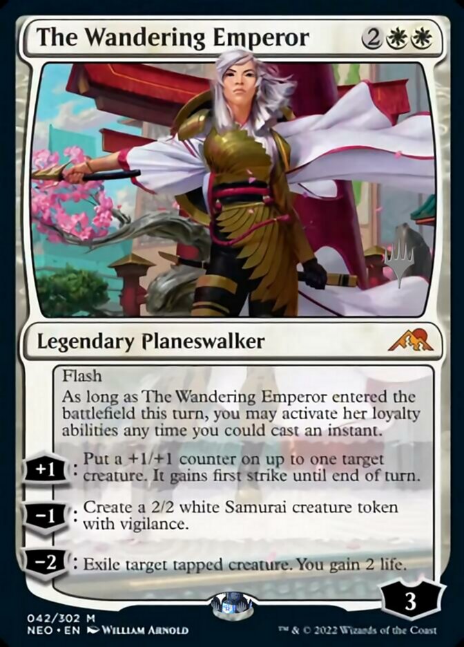 The Wandering Emperor (Promo Pack) [Kamigawa: Neon Dynasty Promos] | Game Grid - Logan