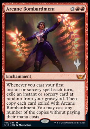 Arcane Bombardment (Promo Pack) [Streets of New Capenna Promos] | Game Grid - Logan