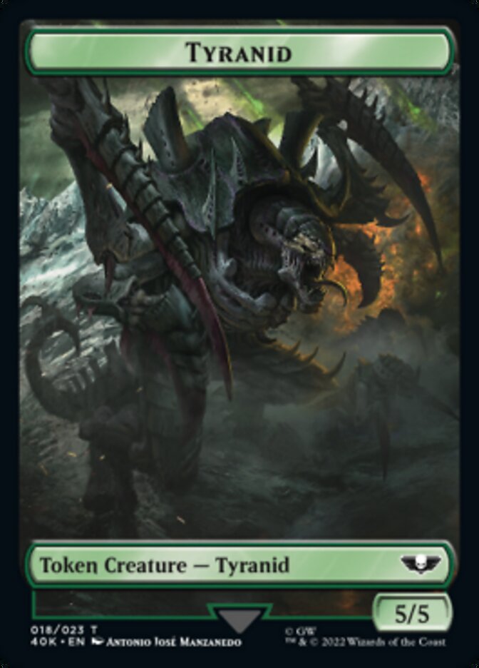 Tyranid (017) // Tyranid (018) Double-Sided Token (Surge Foil) [Warhammer 40,000 Tokens] | Game Grid - Logan