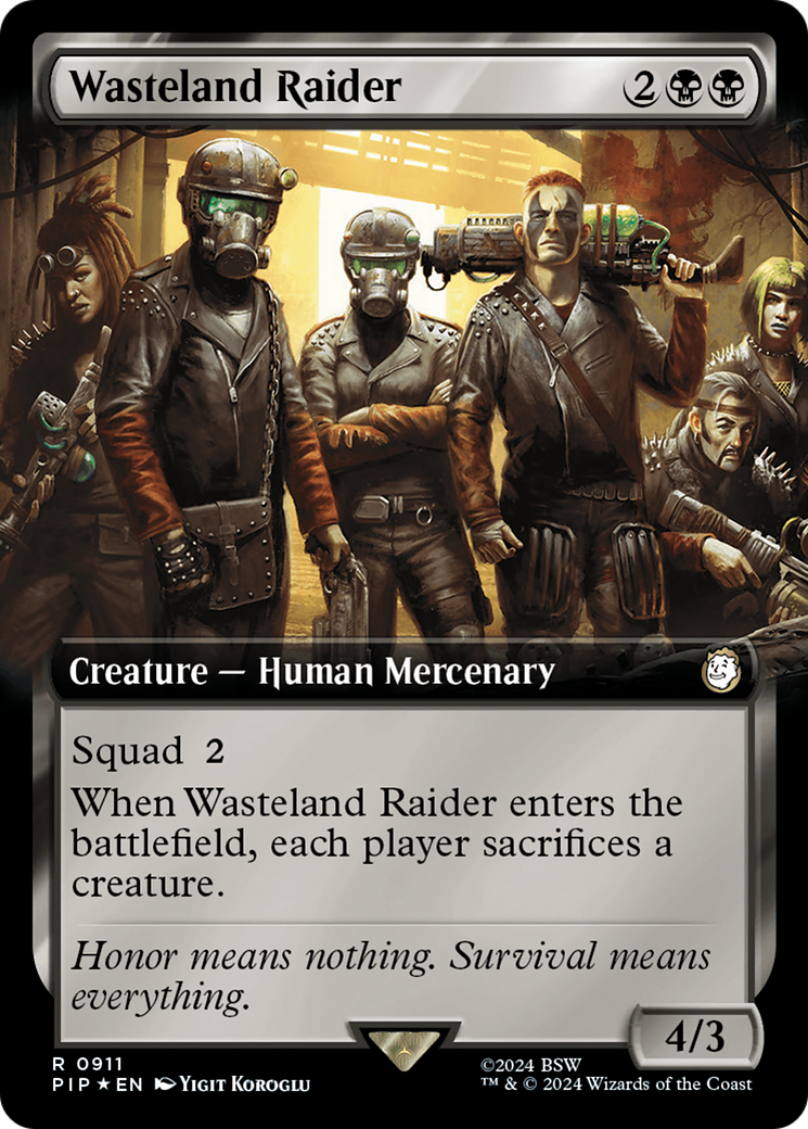 Wasteland Raider (Extended Art) (Surge Foil) [Fallout] | Game Grid - Logan