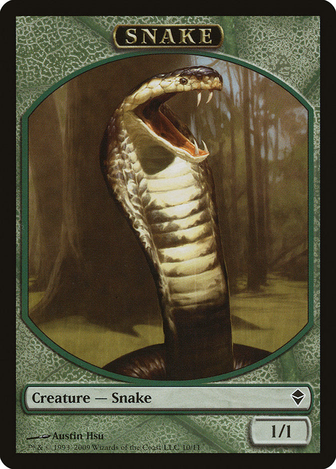 Snake Token [Zendikar Tokens] | Game Grid - Logan