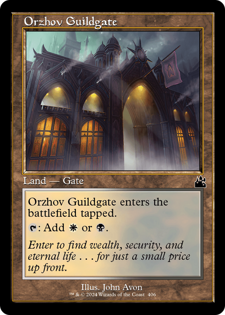 Orzhov Guildgate (Retro Frame) [Ravnica Remastered] | Game Grid - Logan