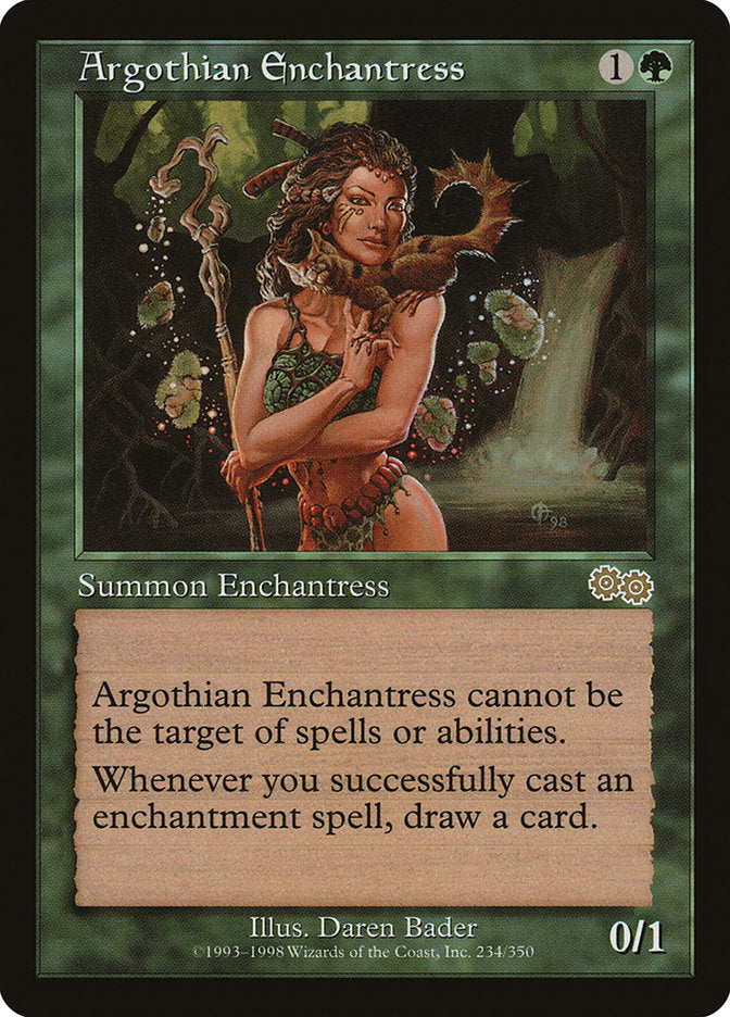 Argothian Enchantress [Urza's Saga] | Game Grid - Logan