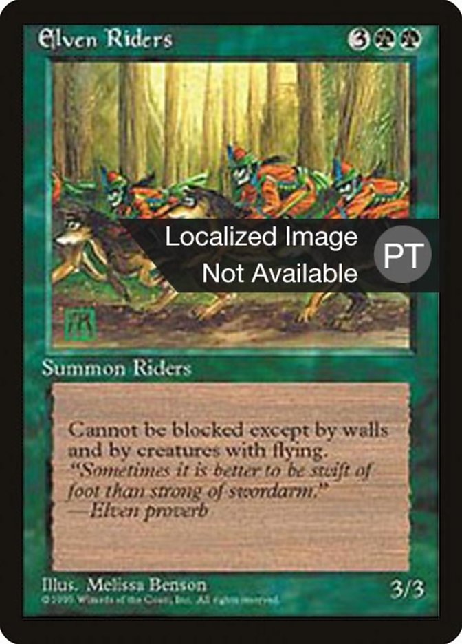 Elven Riders [Fourth Edition (Foreign Black Border)] | Game Grid - Logan
