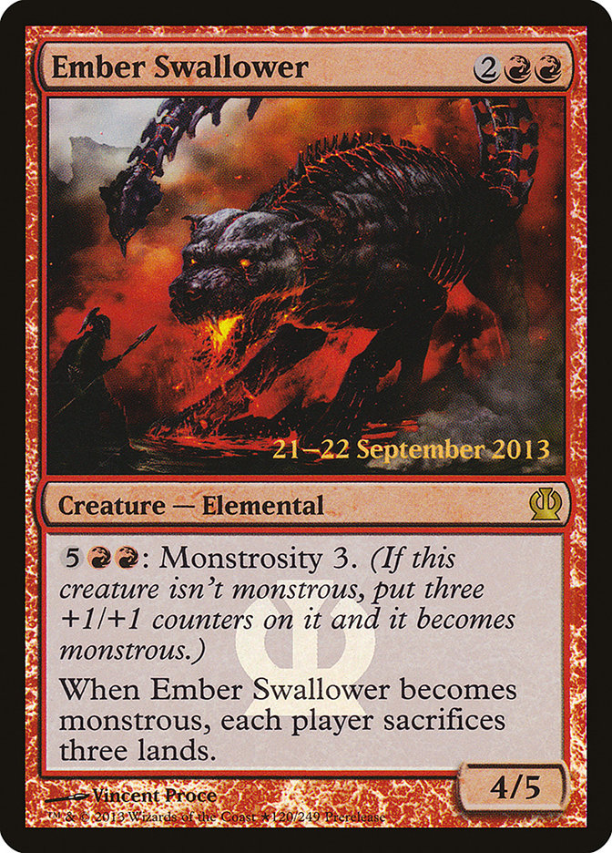 Ember Swallower [Theros Prerelease Promos] | Game Grid - Logan