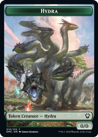 Snake // Hydra Double-Sided Token [Dominaria United Commander Tokens] | Game Grid - Logan