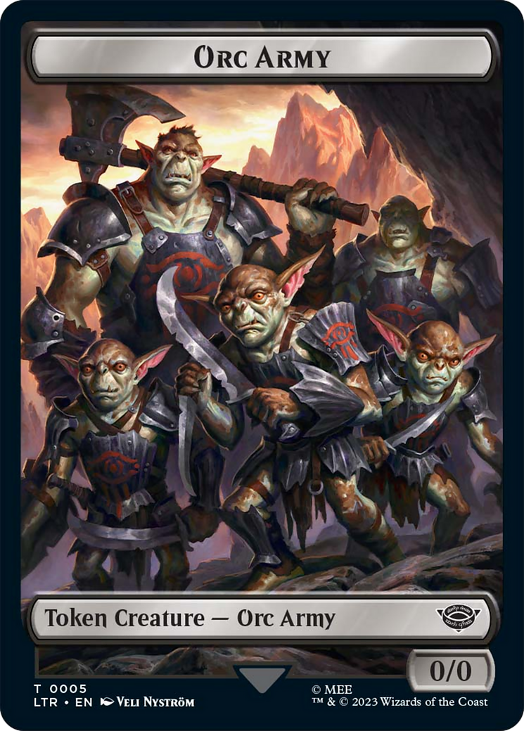 Food (09) // Orc Army (05) Double-Sided Token [The Lord of the Rings: Tales of Middle-Earth Tokens] | Game Grid - Logan