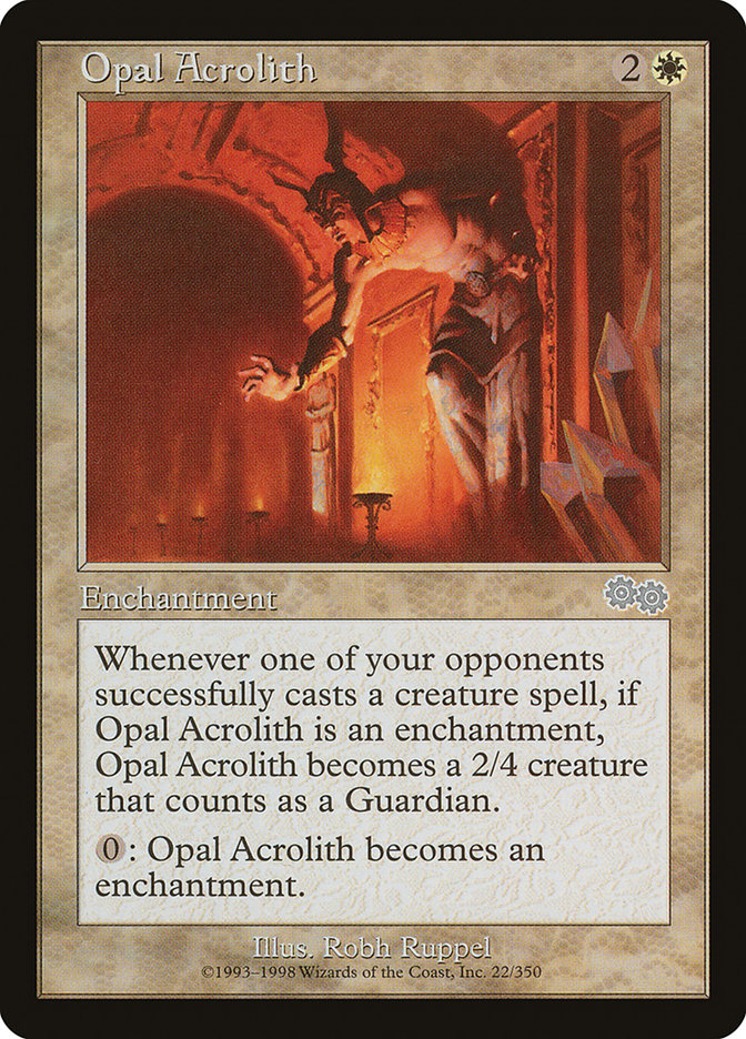 Opal Acrolith [Urza's Saga] | Game Grid - Logan