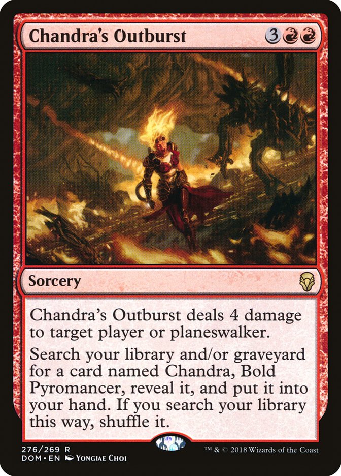 Chandra's Outburst [Dominaria] | Game Grid - Logan