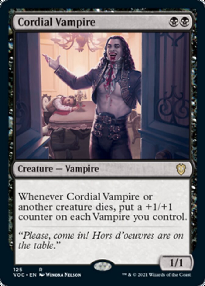 Cordial Vampire [Innistrad: Crimson Vow Commander] | Game Grid - Logan
