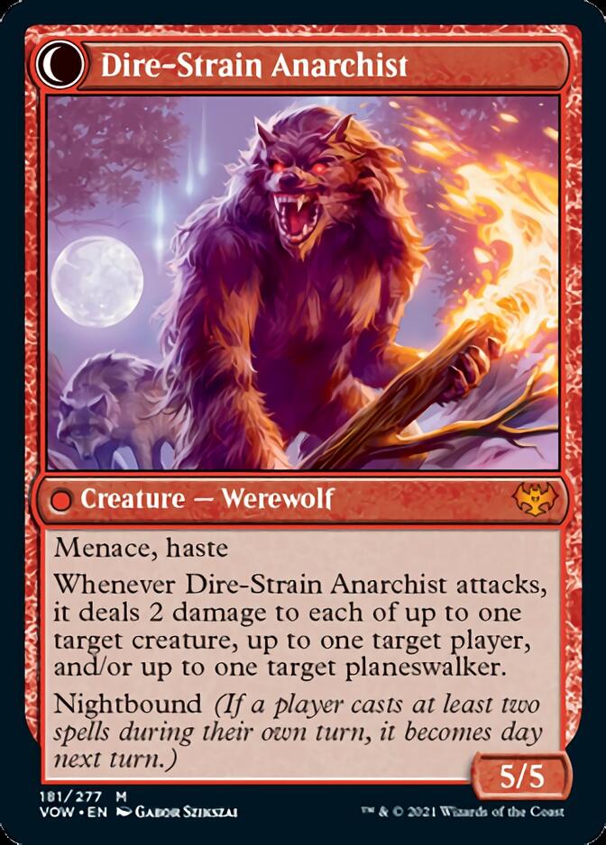 Volatile Arsonist // Dire-Strain Anarchist [Innistrad: Crimson Vow] | Game Grid - Logan