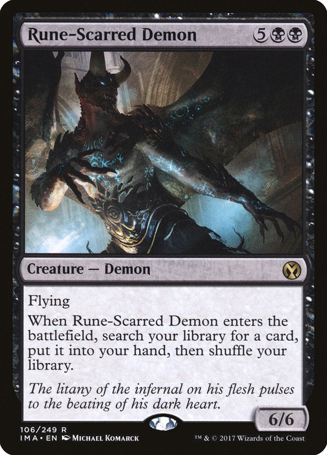 Rune-Scarred Demon [Iconic Masters] | Game Grid - Logan