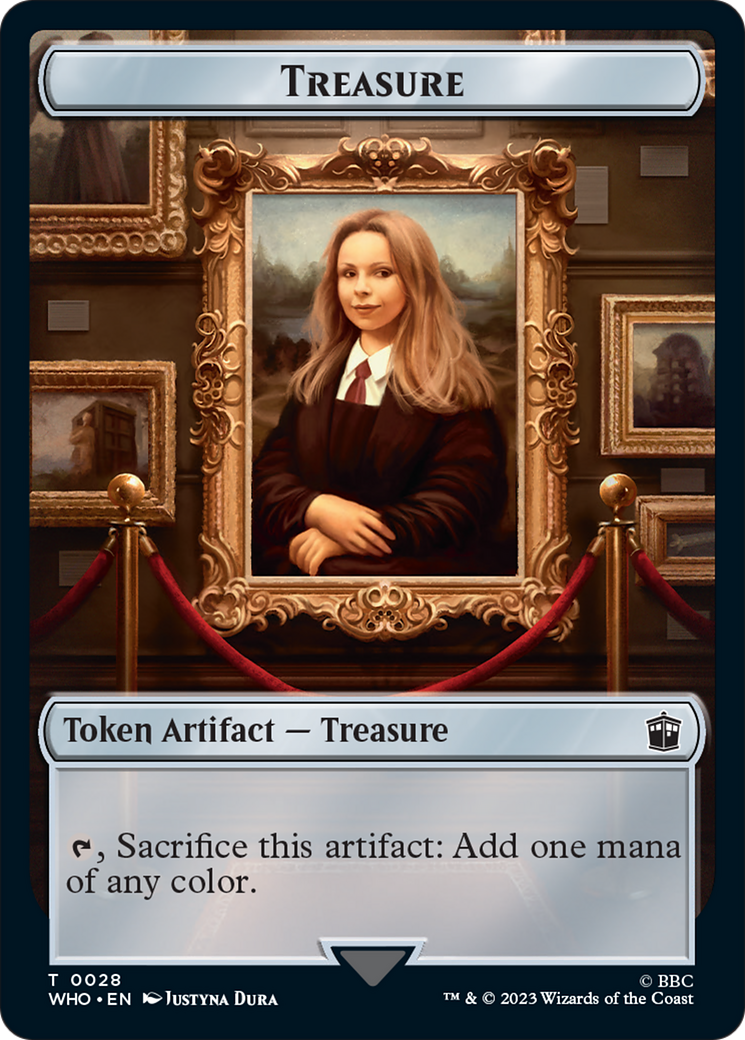 Warrior // Treasure (0028) Double-Sided Token [Doctor Who Tokens] | Game Grid - Logan