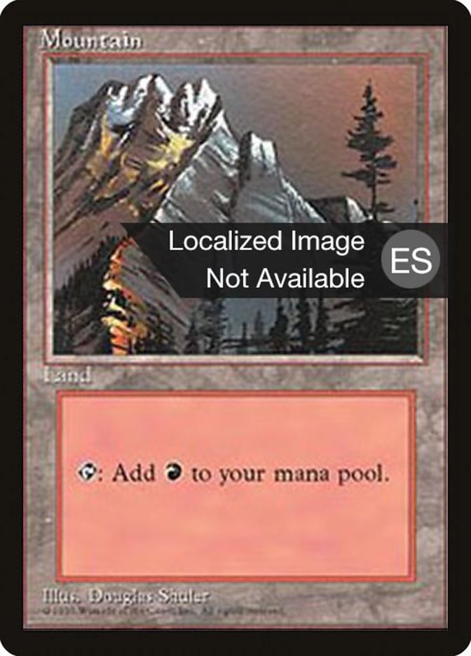 Mountain (A) [Fourth Edition (Foreign Black Border)] | Game Grid - Logan