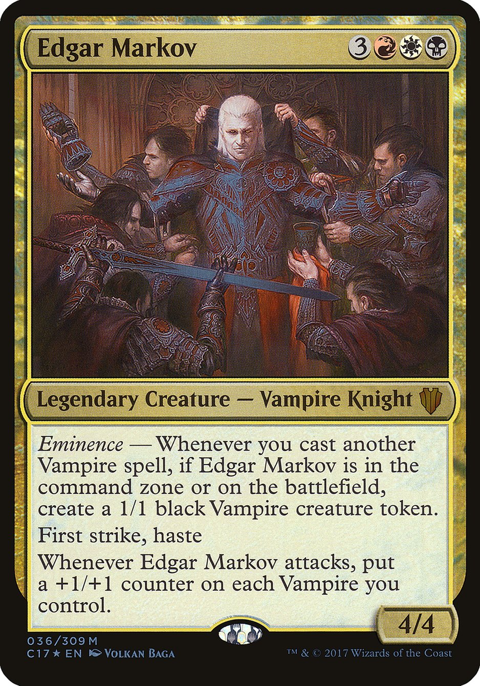 Edgar Markov (Oversized) [Commander 2017 Oversized] | Game Grid - Logan