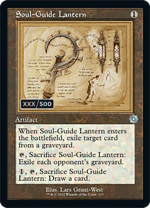 Soul-Guide Lantern (Retro Schematic) (Serial Numbered) [The Brothers' War Retro Artifacts] | Game Grid - Logan