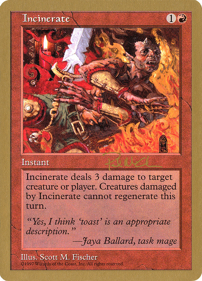 Incinerate (Paul McCabe) [World Championship Decks 1997] | Game Grid - Logan