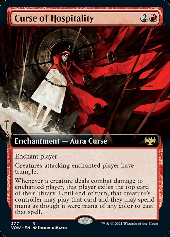 Curse of Hospitality (Extended Art) [Innistrad: Crimson Vow] | Game Grid - Logan