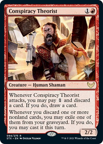 Conspiracy Theorist (Promo Pack) [Strixhaven: School of Mages Promos] | Game Grid - Logan
