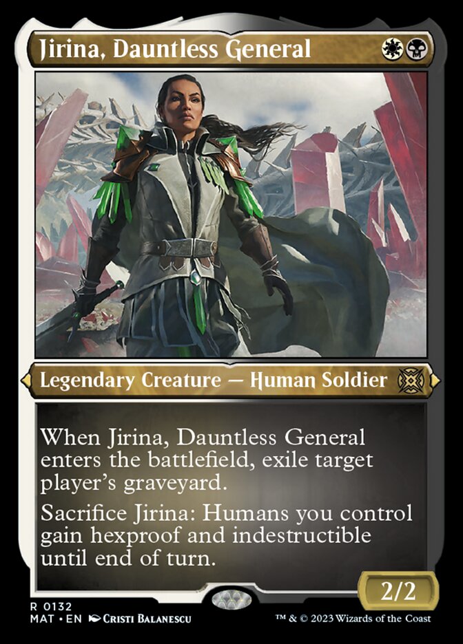 Jirina, Dauntless General (Foil Etched) [March of the Machine: The Aftermath] | Game Grid - Logan